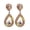 Golden Water Drop, variant on Ayyufe Elegant Women Rhinestone Heart Teardrop Dangle Ear Drop Earrings Party