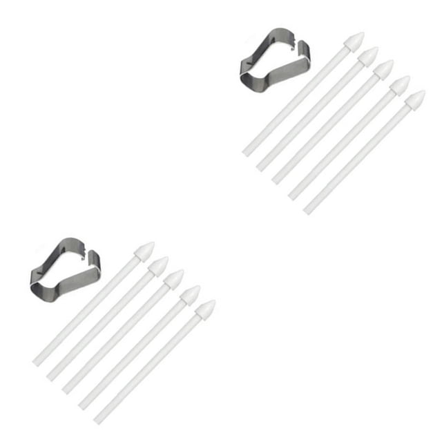 Maytalsory Stylus Tip Small Rubber Fluent Writing Hard Pen Nib No Scratches Easy Installment Lightweight Capacitive Touch Pen Point No.1 2Set