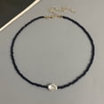 thumbnail image 2 of Collier de Perles Boho Mode Femme Imitation Perle Perle de Rocaille Brin Court Collier Ras-du-Cou Fait Main Bijoux Femme Gros, 2 of 5