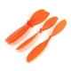 5Pcs Quatre Axes Avion Pièces de Rechange 9,5" Orange Hélices Prop Aubes – image 1 sur 1
