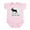 Petal Pink, variant on CafePress - Moose Infant Bodysuit - Baby Light Bodysuit, Size Newborn - 24 Months