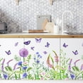 thumbnail image 3 of Flower Wall Sticker Window Decoration Removable Pvc Material For Living Room Bedroom Glass Cabinet Decor Floral Design Flower Wall Sticker, 3 of 8