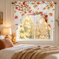 thumbnail image 5 of Fall Red Truck Swag Valances for Windows, Small Curtains Drapes, Thanksgiving Autumn Harvest Rustic Pumpkins Kitchen Window Curtains Over Sink Window Treatment Valance for Bedroom/Bathroom 56"x36", 5 of 8