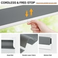 thumbnail image 3 of LazBlinds No Tools No Drill Cordless Zebra Blinds for Windows, Dual Layer Light Control for Day and Night, Light Filtering Privacy Roller Blinds and Shades for Home, 26" W x 72" H, Grey, 3 of 6