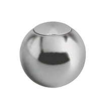 Lokar SK-6922 LOCSK-6922 KNOB; WITH PLAIN PUSH BUTTON FOR LOKAR SHIFTER;2IN. SOLID STYLE; POLISHED FINISH