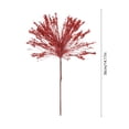 thumbnail image 3 of Christmas Glitter Decorative Branch Pick, Sparkly Holiday Decorative Spray Accent, Festive Vase Wreath Branch Decoration, Flexible Tassel Holiday Decor Branch for Vase, Mantel and Centerpiece, Red, 3 of 6