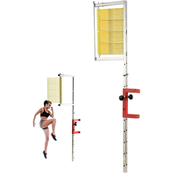 Vertical Jump Tester Wall Mount,Jump Measuring Tool,3.9FT-11.5FT Adjustable Height,High Jump Training Equipment,Volleyball Jumping Trainer for Training,Standing High Jump Training,Single/Four Color