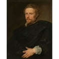thumbnail image 2 of Anthony van Dyck 19x24 Gold Ornate Framed and Double Matted Museum Art Print Titled - Portrait of a Man (C. 1620), 2 of 4