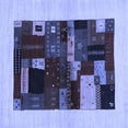 thumbnail image 1 of Ahgly Company Machine Washable Indoor Square Abstract Blue Contemporary Area Rugs, 8' Square, 1 of 4