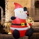 thumbnail image 2 of Papá Noel inflable navideño de 1,2 m con luz LED para exteriores COMIN, 2 of 6