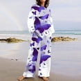 thumbnail image 1 of Puntoco Conjunto de pantalones y manga larga estampados a la moda para mujer, conjunto informal de dos piezas, liquidación Puntoco Puntoco-2303, 1 of 5
