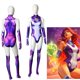 thumbnail image 2 of Mono de superhéroe Titans Starfire koriandr para mujer, traje de Cosplay, mono Zentai, disfraces de fiesta de Halloween para niños, 2 of 4