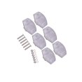 thumbnail image 2 of ziyahi Guitar Tuning Pegs Cap Tuners Machine 4 Knobs style Head Replacement Buttons Style 4, 2 of 6