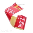 thumbnail image 2 of LOLIPPYY Liquid Level Indicator Scale Sticker PVC Red Water Measurement for Industrial Use 1Set, 2 of 6