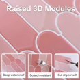 thumbnail image 2 of 6 Pcs 2.5mm Thick Self Adhesive 3d Backsplash Wall Tiles for Kitchen (30.5x 30.5cm), 2 of 5