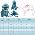 thumbnail image 3 of Pet Octopus Costume, Funny Blue Spotted Cosplay Outfit, 1 Piece Novelty Funny Apparel for Small Medium Dogs Cats, Halloween Christmas Holiday Party Transfiguration Dress Up, 3 of 9