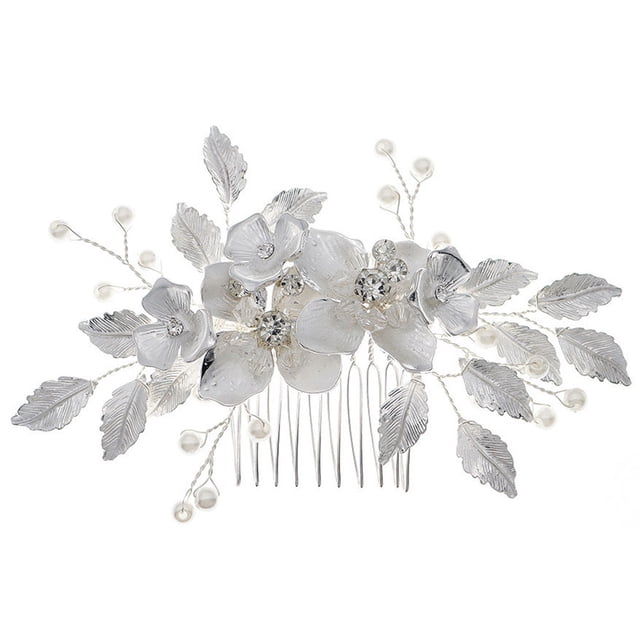 Peineta para novia, pinza para el pelo de boda, accesorios para el cabello de boda para mujeres, niñas, damas de honor, 12*6cm
