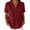 Red, variant on Collared Split V Neck Linen Pullover Blouse Short Sleeve Solid Loose Curved Hem Casual Top for Women Spring Summer Daily Wear S-XXL