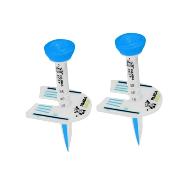 2 tees de golf reutilizables, soporte de pelota de golf de altura ajustable, regalo para interiores y exteriores Azul Sharpla Soporte de golf