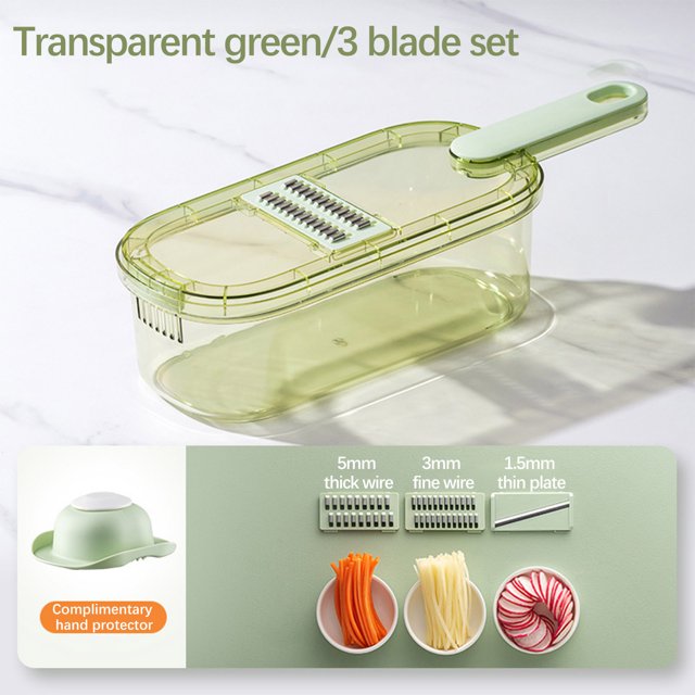 Fiudx Liquidación de ahorros de invierno Artefacto para cortar verduras trituradas Rallador de cocina Rallador de patatas Rallador de mano multifuncional