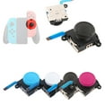 thumbnail image 2 of QHUDLV 2Pcs Red Blue OEM Analog Joystick Thumb Stick for Switch/NS Lite J, 2 of 8