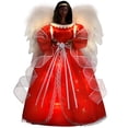 thumbnail image 4 of Ayieyill Angel Treetop, 12-Inch, Christmas Angel Tree Topper, Lighted Angel Tree Topper White -Christmas Tree Topper Decoration Ornament (Red), 4 of 9