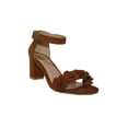 thumbnail image 1 of SANDALIAS TACONES LEON MUJER GAMUZA DURAZNO CAFE 0 LEON  0p, 1 of 3