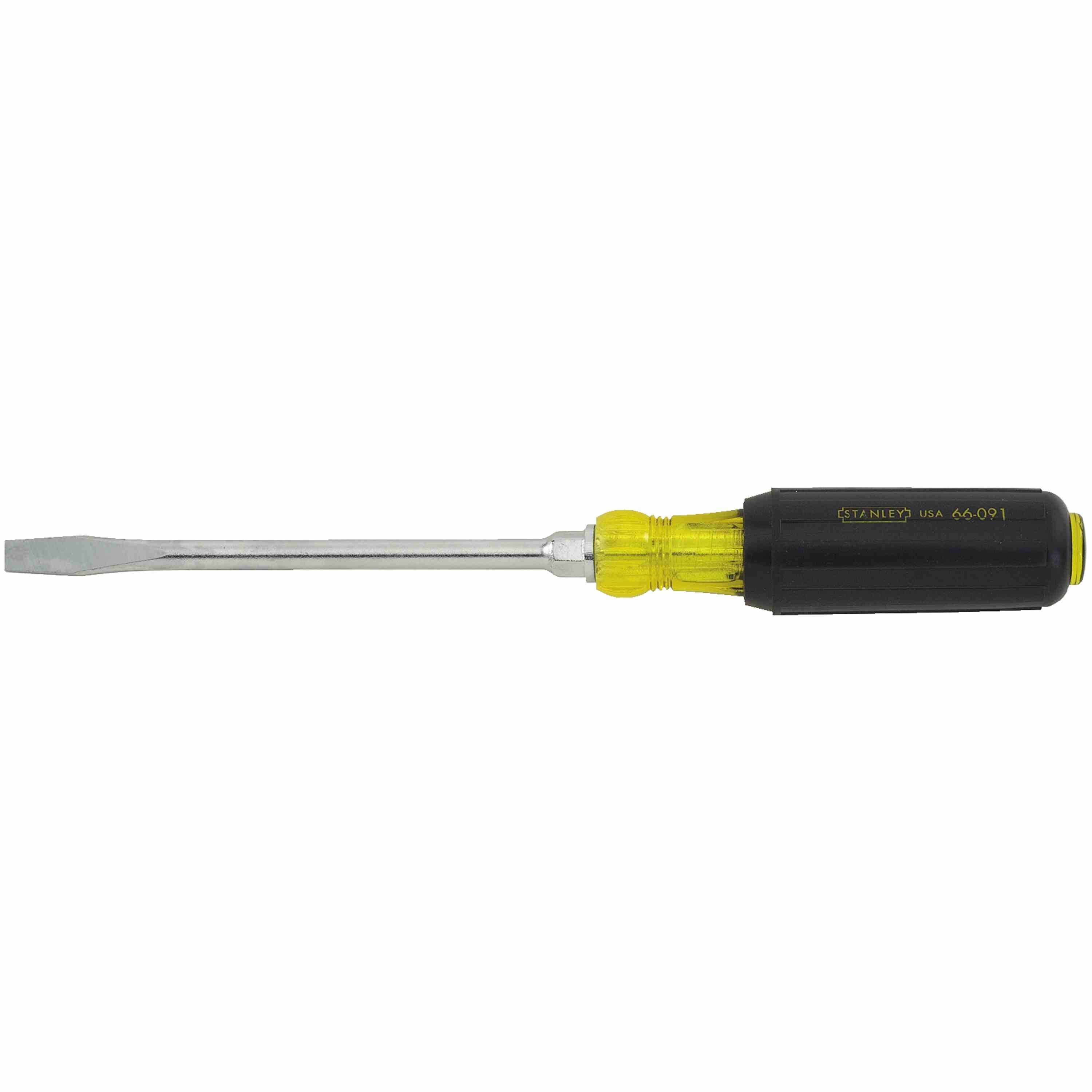 6 Way Screwdriver 2-Cross 68-012 1/4 & 5/16 Nut Drivers 2-Slotted STANLEY 