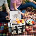 thumbnail image 5 of FORMRS Insulated Cooler Bag 24 Cans Capacity Soft Leakproof Lunch Box with Side Pockets, Halloween Pumpkin Field, 5 of 7