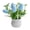 Sky Blue, variant on Green Green Artificial Mini Potted Plant With Speckled Egg Simulation For Tabletop Seasonal Decor