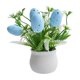 thumbnail image 2 of Uuiauoio Small Artificial Plants Mini Easter Egg Plants in Pot, Faux Greenery Potted with Fake Easter Eggs and Flowers for Table Home Office Desk Shelf Decor, 2 of 7