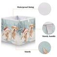 thumbnail image 3 of Foldable Fabric Storage Bin Home Cubes Clothing Organizer Bins Large Collapsible Box Basket for Home Organizer Cute Brown Dog Wearing Hats, 3 of 7