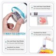 thumbnail image 3 of UNICCA Compact Vacuum Sealer for Food, Magnetic Back, 60kPa Powerful Handheld Vacuum Sealer with 20 Reusable Bags & 1 Vacuum Roll Bags, 3 of 5