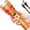 Orange, variant on Flashlights High Lumens Rechargeable, 100,000LM LED Super Bright Flash Light, Zoomable Linternas with LCD Digital Display, 5 Mode, Waterproof