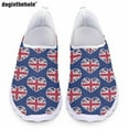 thumbnail image 1 of Doginthehole Fashion - Nuevos zapatos casuales para mujer, diseño artístico con estampado de Union Jack, zapatos planos, zapatos de malla transpirables y cómodos, 1 of 5