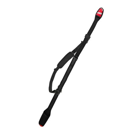 Zhuitw Fishing Rod Carry Strap Adjustable Fishing Rod Shoulder Belt Portable Wear-resistant Fastener Tie Fishing Accessories