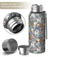 thumbnail image 2 of 20 Oz Bulldog Dog and Flower Florals Coffee Tumbler Double Wall Insulated Stainless Steel Water Bottle | Metal Reusable Thermoses Flask with Cup Cap | Leak & Sweat Proof with Anti-Dust Lid, 2 of 7