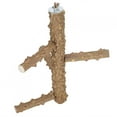 thumbnail image 3 of Rotación de loros, escaleras de madera Natural, varilla de pie con piel, perchas de entrenamiento para pájaros y mascotas, 3 of 5