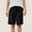 Black, variant on GSPCLAM Men's Breathable Lounge Shorts Solid Color Home Shorts with Pockets Drawstring Elastic Waist Shorts Army Green XXXXXL