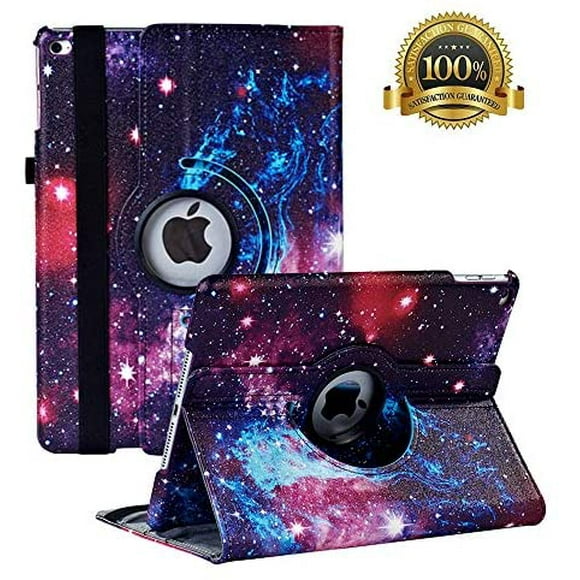 New iPad 9.7 inch 2018 2017/ iPad Air Case - 360 Degree Rotating Stand Smart Cover Case with Auto Sleep Wake for Apple