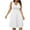 White womens dresses, variant on Usmixi Sundresses for Women Sleeveless V-Neck Solid Knee-Length Dresses Empire Waist Casual Pocket Swing Plus Size Tank Midi Summer Dress Green xxxl Clothes