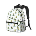 thumbnail image 2 of Haiem Cute Avocado Yoga Lightweight Backpack for School, Classic Basic Water Resistant Casual Daypack for Travel with Bottle Side Pockets, 2 of 8