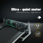 Folding Treadmill fo Small Apartment, Electric Motorized Running Machine for Gym Home, Fitness Workout Jogging Walking Easily Install, Space Save