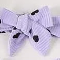 thumbnail image 5 of HCNTES Toddler Baby Girl Clothes Summer Outfits Set Short Sleeve Romper With Elastic Shorts For Children Kids Girls Outdoor Play Fashion(L01-Purple,12-18 Months), 5 of 9