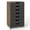 Brown, variant on Costway 7-Drawer Chest Mobile File Cabinet Vertical Filing Organizer with Lockable Wheels Black