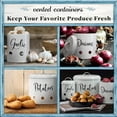 thumbnail image 6 of Home Acre Designs Farmhouse Style Canister Set, Potato, Onion, Garlic, 6 of 9