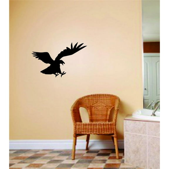 Eagle Wild Bird Picture Art Animals Peel & Stick Sticker Vinyl Wall Decal 6 X 12 Inches