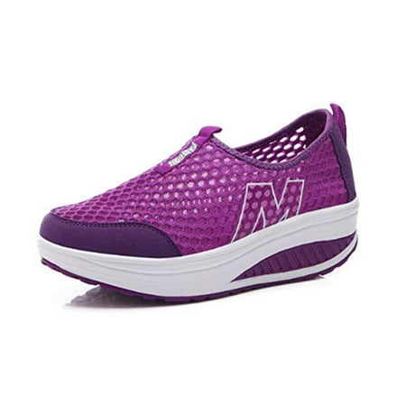

Women Shake Shoes Trainers Casual Training Platform Breathable Mesh Sneakers 39