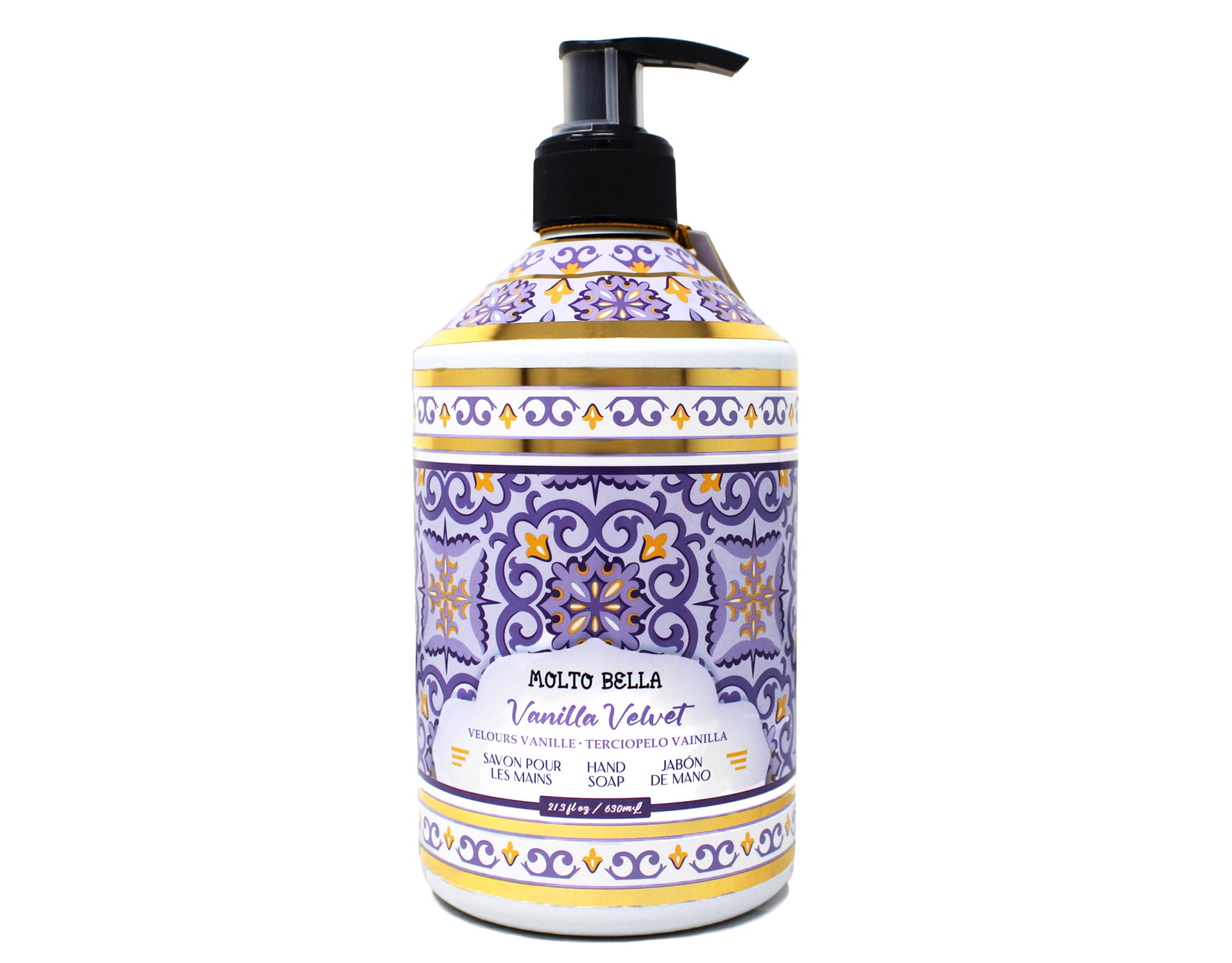 Molto Bella Liquid Hand Soap, Vanilla Velvet Scent, 21.3 fl oz 2 Pack