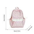 thumbnail image 3 of CUZIBR Floral Polka Dot Backpack For Teen Girls Casual Canvas School Backpack Lightweight Student Travel Daypack With Front Pocket, 3 of 4